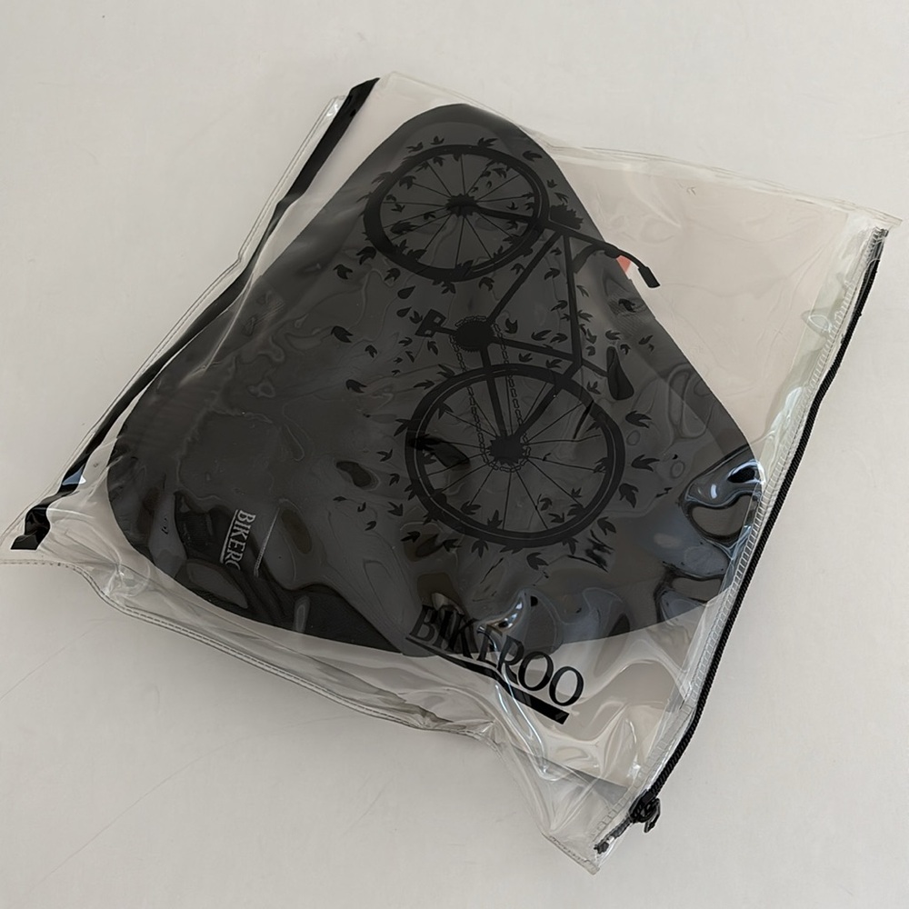 Bikeroo Black Large Exercise Comfort Gel Bike Saddle Seat Cushion‎ Cover 10"x11"